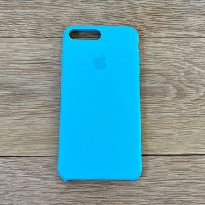 Blue silicone iPhone case